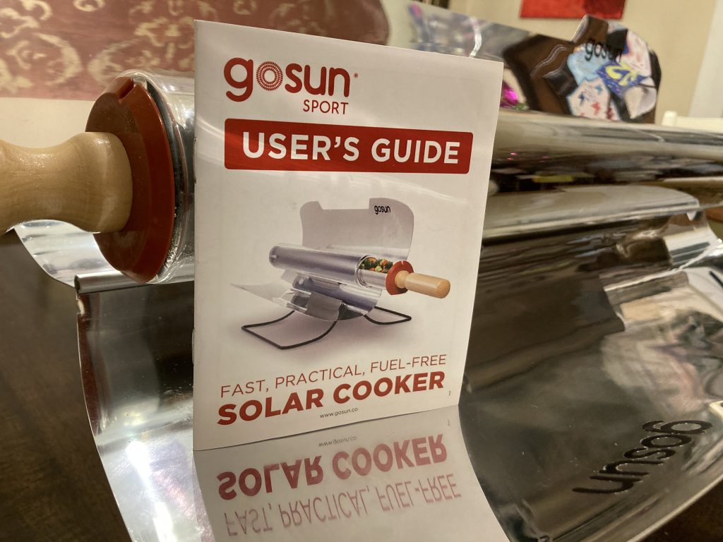 GoSun  solar oven with user guide